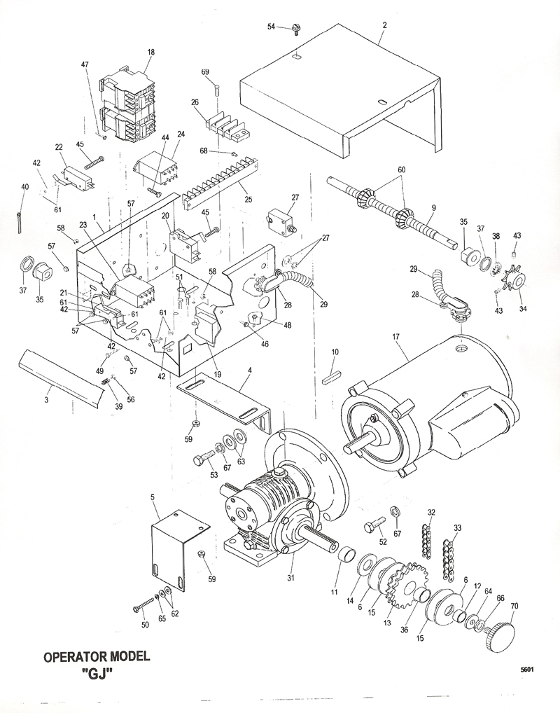 PowerMaster GJ Gate Operator Replacement Parts or GJ Replacement Parts